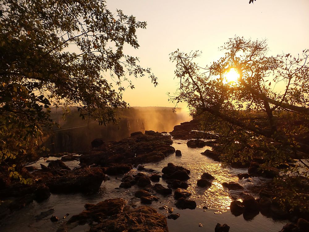 Victoria Falls Sunset