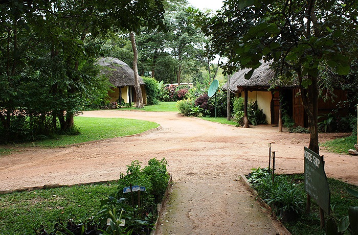 The entrance of the camp