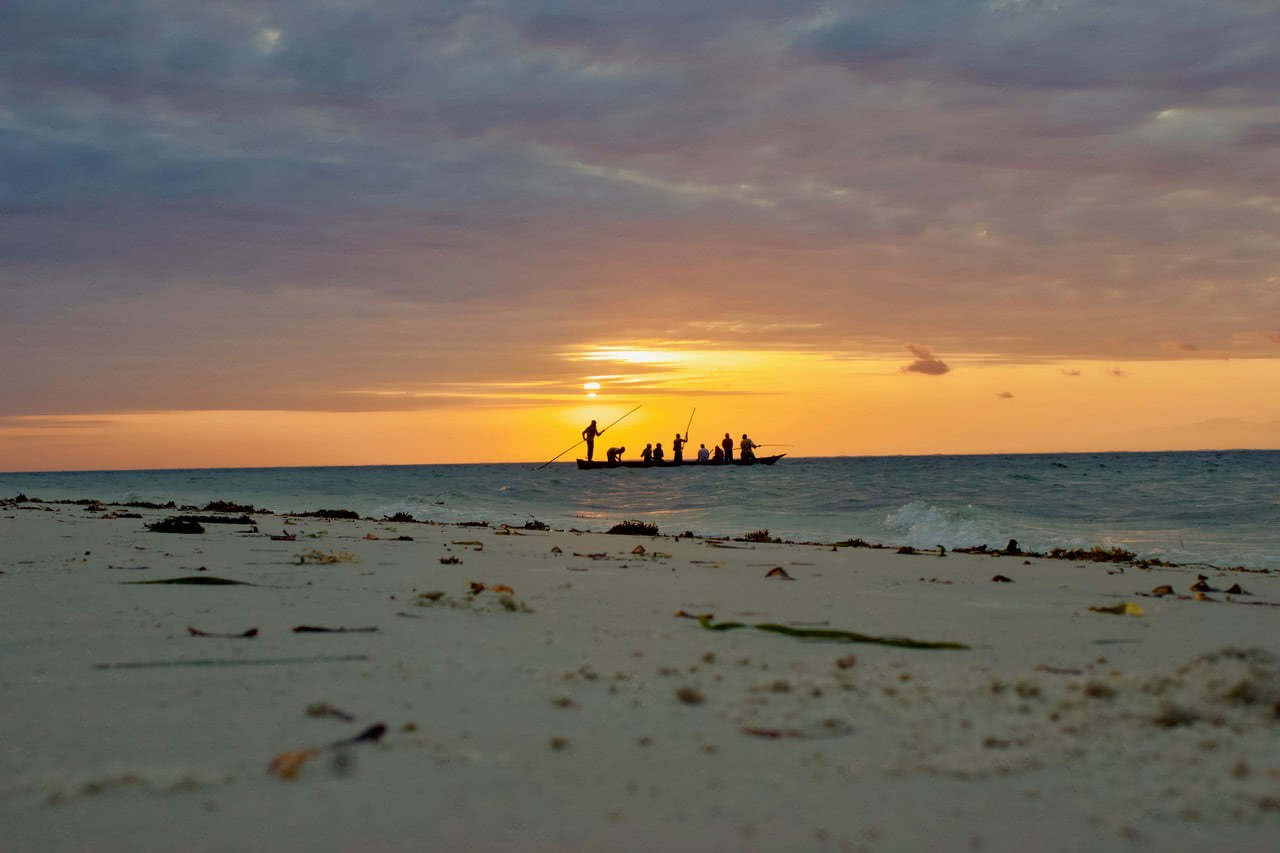 On the Beach in Mombasa