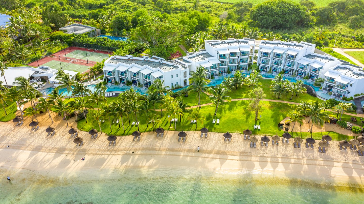 Beautiful Beach, Hotel aerial view, Adults-only, Mauritius