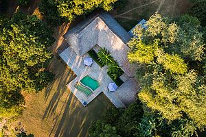 Aerial View of Luangwa River Camp