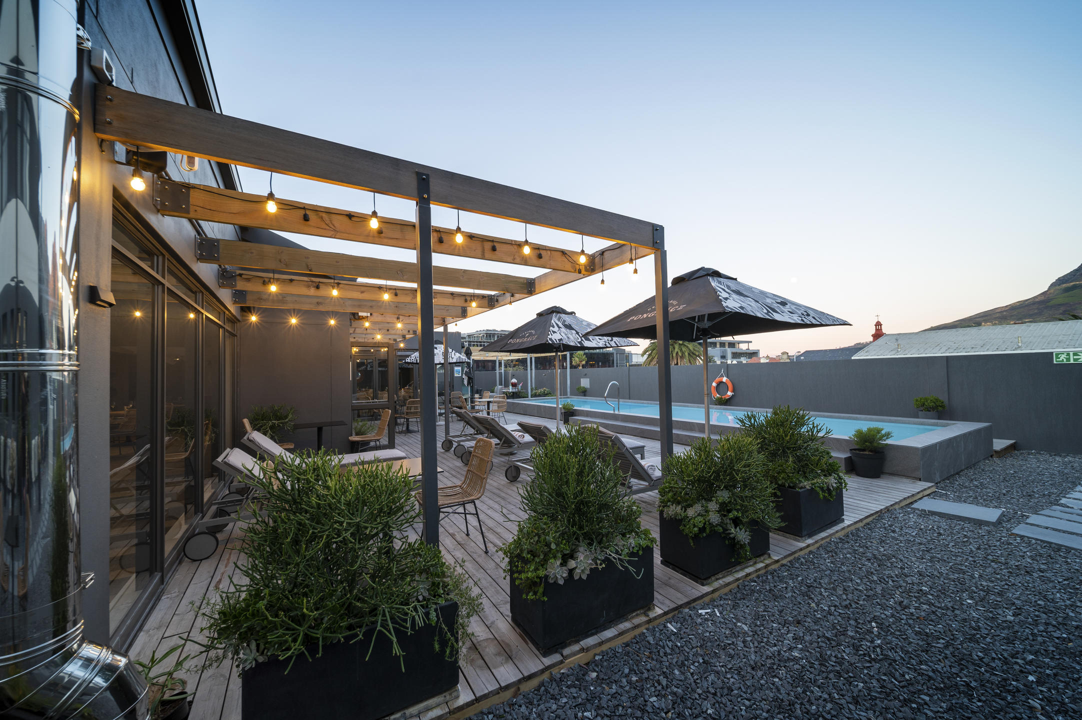 Kloof Street Hotel Pool Deck Mountain Views Cape Town