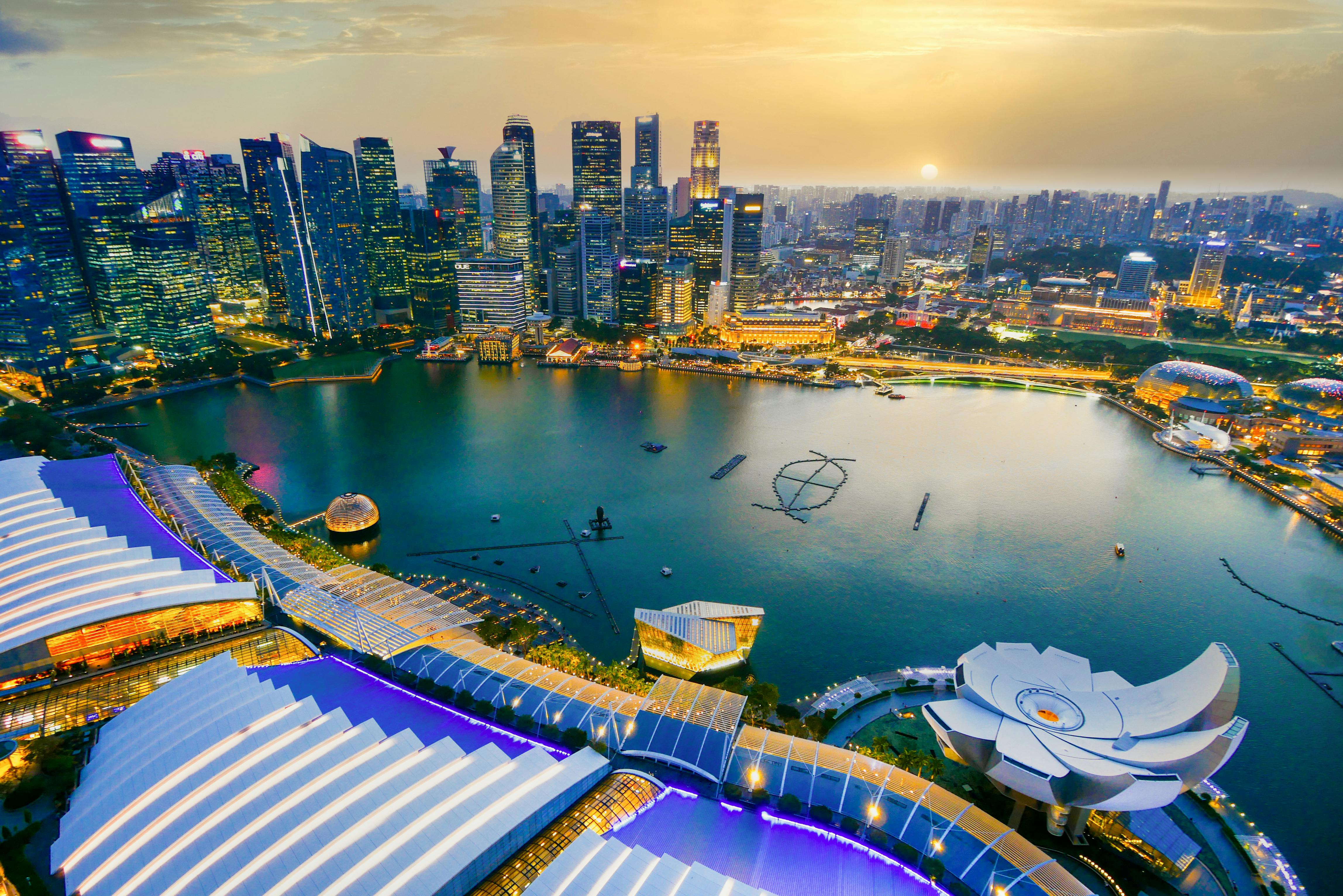 Singapore City Sunset