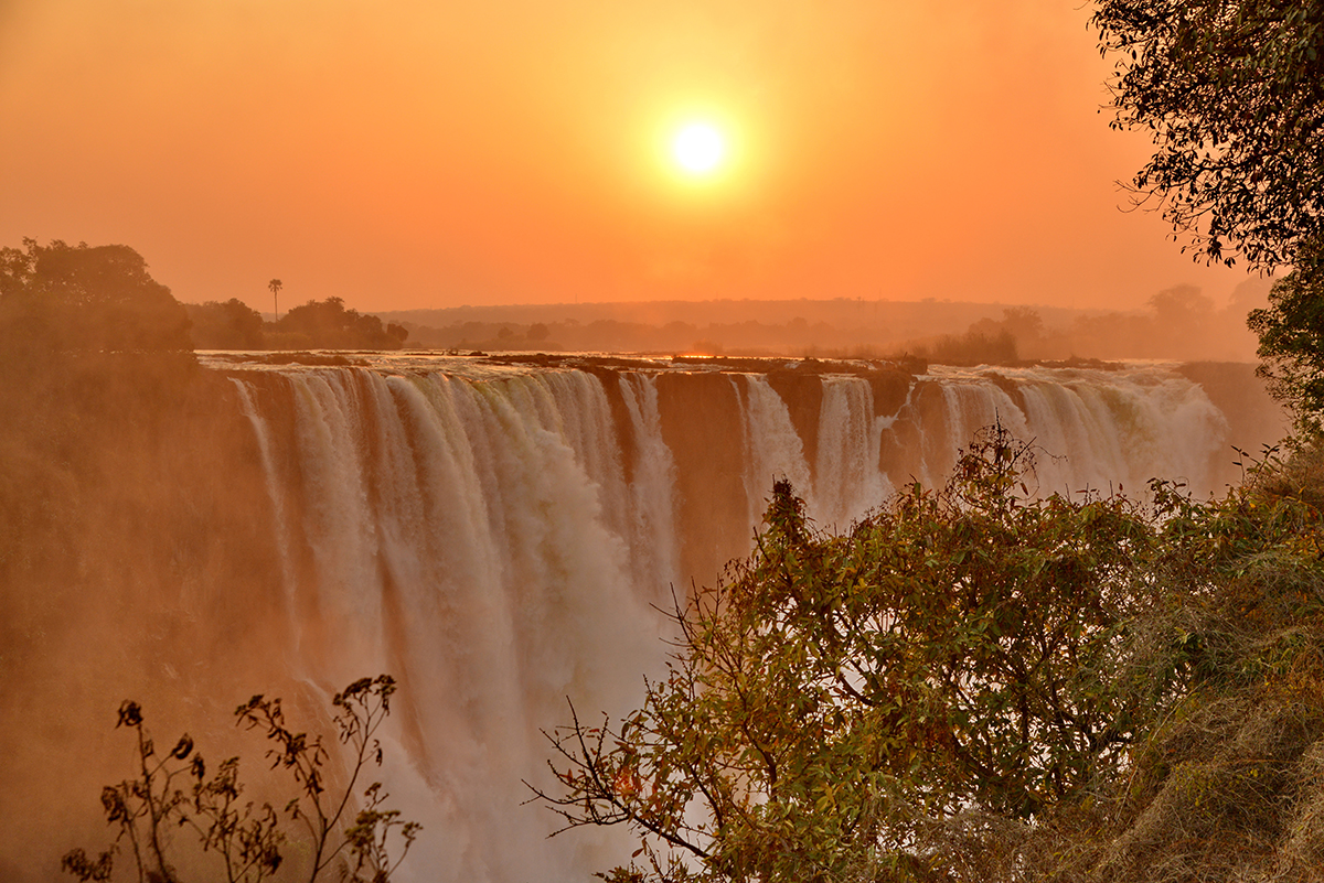 Victoria Falls Sunset