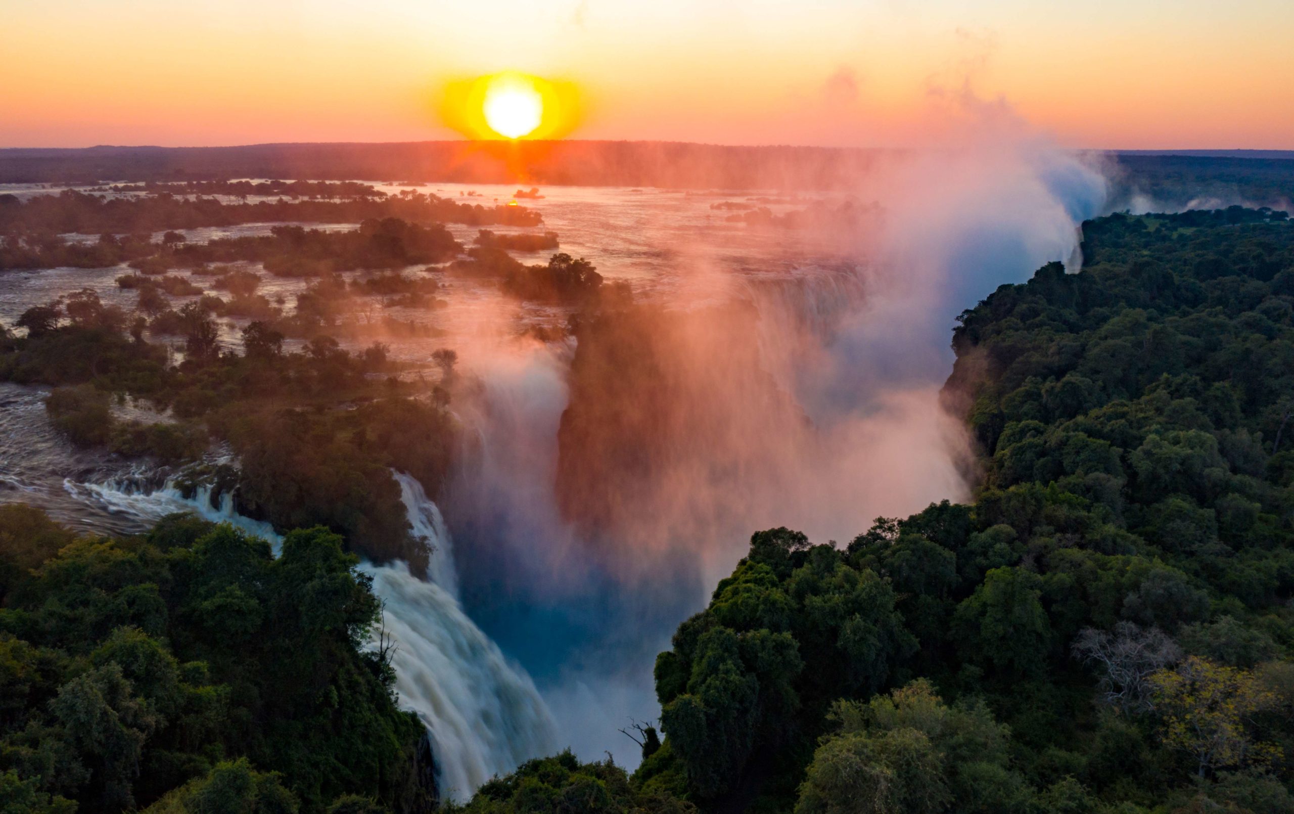 Victoria Falls Aerial View