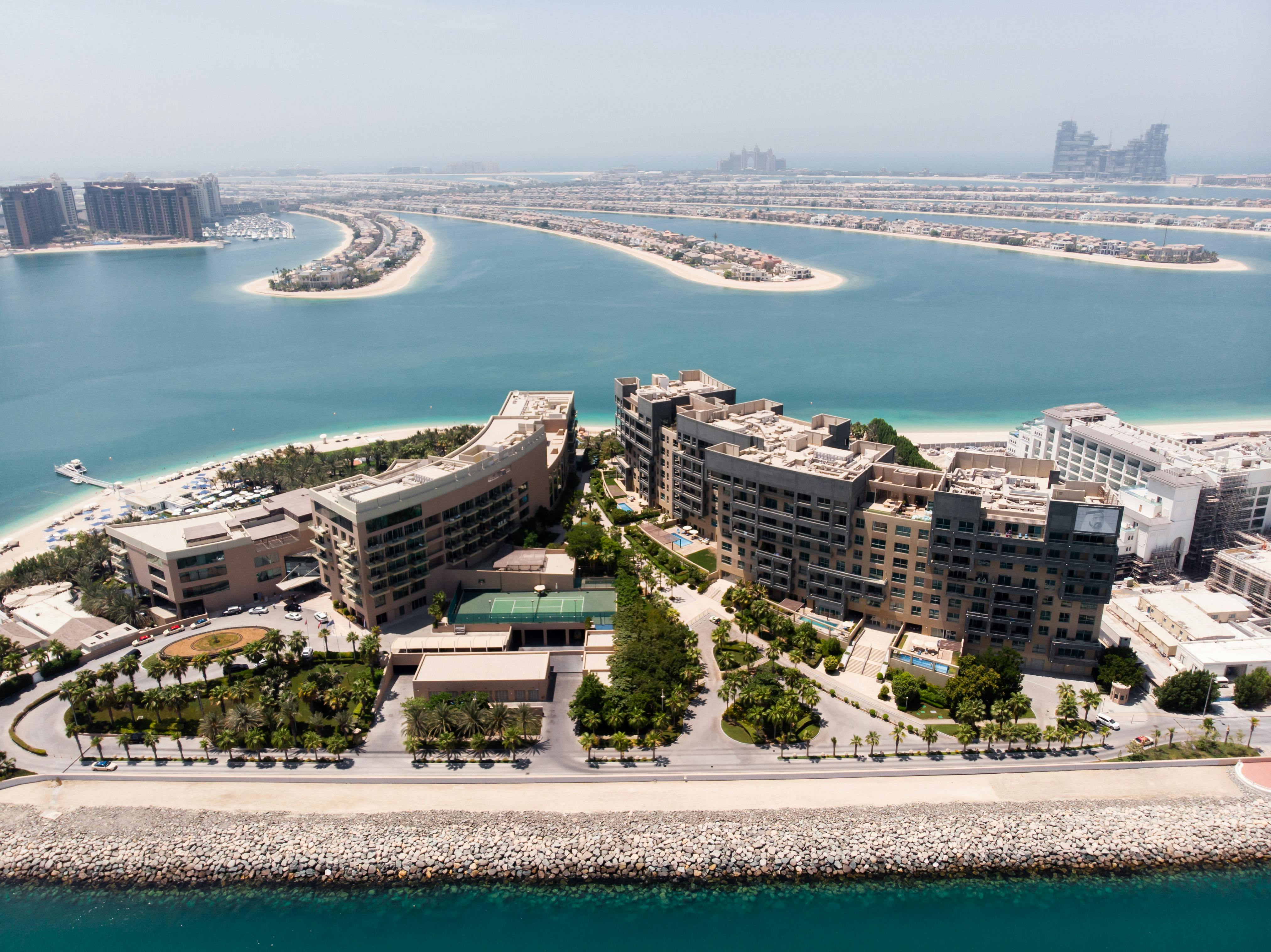 Aerial view of Dubai