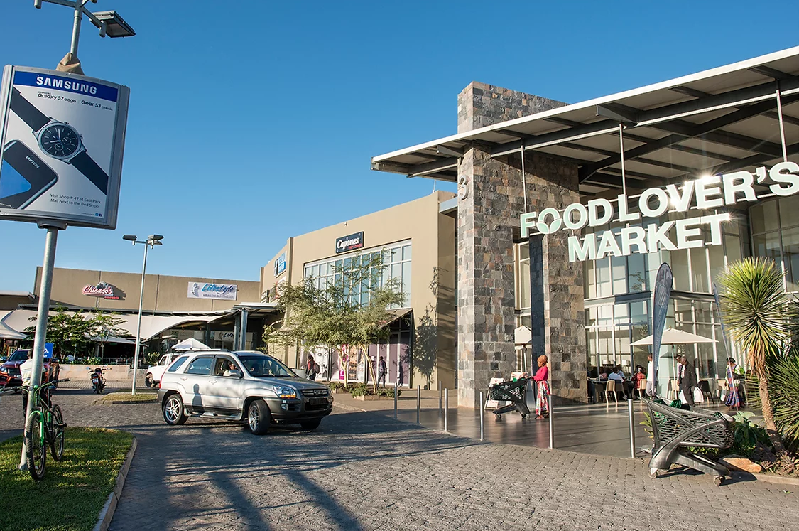 Contemporary Exterior of East Park Mall